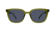 Marlowe women's square polarised sunglasses with silver temple accents