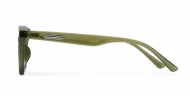 Marlowe women's square polarised sunglasses with silver temple accents