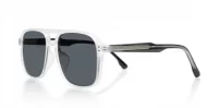 Avatar square aviator polarised sunglasses with superdark lenses and polycarbonate frames