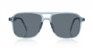 Avatar square aviator polarised sunglasses with superdark lenses and polycarbonate frames