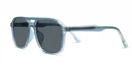 Avatar square aviator polarised sunglasses with superdark lenses and polycarbonate frames
