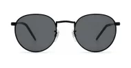 Vintage round teardrop polarised sunglasses with engraved bridge detail