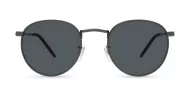 Vintage round teardrop polarised sunglasses with engraved bridge detail