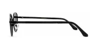 Vintage oval metal frame polarised sunglasses with slim rims