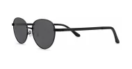 Vintage oval metal frame polarised sunglasses with slim rims