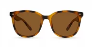Kiri Tortoise large round polarised sunglasses tortoise frames dark brown lenses