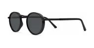 Vintage round panto style polarised sunglasses with textured bridge detail
