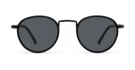 Vintage round panto style polarised sunglasses with textured bridge detail