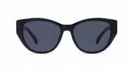 Women's cat-eye polarised sunglasses with gold temple detailing