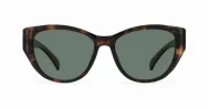 Women's cat-eye polarised sunglasses with gold temple detailing