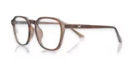 gradient translucent TR90 blue light glasses BL28057 with silver temple accents