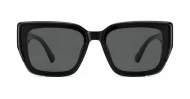 Women's polarised sunglasses with wide gold detailed temples