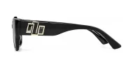 Women's polarised sunglasses with wide gold detailed temples