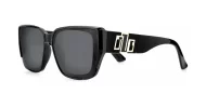 Women's polarised sunglasses with wide gold detailed temples