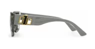 Women's polarised sunglasses with wide gold detailed temples