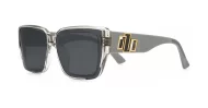 Women's polarised sunglasses with wide gold detailed temples