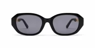 Riviera vintage oval sunglasses with gold chain temples