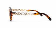 Riviera vintage oval sunglasses with gold chain temples