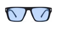 Men's UV400 squared sunglasses in matte finish with inner core wire temples