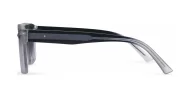 Men's UV400 squared sunglasses in matte finish with inner core wire temples