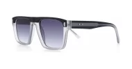 Men's UV400 squared sunglasses in matte finish with inner core wire temples