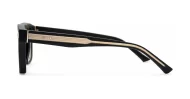 Men's UV400 squared sunglasses in matte finish with inner core wire temples