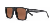 Men's UV400 squared sunglasses in matte finish with inner core wire temples