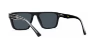 Men's UV400 squared sunglasses in matte finish with inner core wire temples