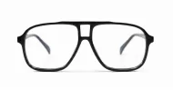 Large aviator blue blocker glasses in black, tortoise or clear with quality steel hinges