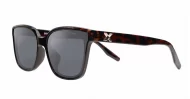 iPOP Skystep polarised cat eye sunnies in with silver temple detail