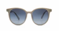 iPOP Vesper large round polarised sunnies in [colour] with gold detail and super dark lenses