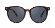 iPOP Vesper large round polarised sunnies in [colour] with gold detail and super dark lenses