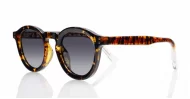  iPOP Audrey vintage round polarised sunnies in with silver detail