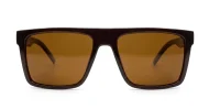  Ryder flat top polarised sunglasses polycarbonate textured temples super dark lenses