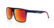 Sports wrap polarised sunglasses with red mirror lenses — Volt Red by iPOP