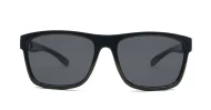 Brock SD men's sports sunglasses with superdark grey lenses and matte black frames