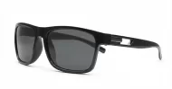 Brock SD men's sports sunglasses with superdark grey lenses and matte black frames
