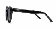 iPOP Talia polarised cat eye sunglasses in [translucent brown with brown lenses / black with dark grey lenses]