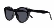 iPOP Talia polarised cat eye sunglasses in [translucent brown with brown lenses / black with dark grey lenses]