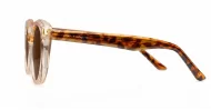 iPOP Talia polarised cat eye sunglasses in [translucent brown with brown lenses / black with dark grey lenses]
