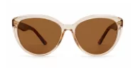 iPOP Talia polarised cat eye sunglasses in [translucent brown with brown lenses / black with dark grey lenses]
