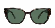 iPOP Juno large polarised cat eye sunglasses for women with gold inlay detail