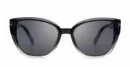iPOP Juno large polarised cat eye sunglasses for women with gold inlay detail
