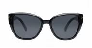iPOP Juno large polarised cat eye sunglasses for women with gold inlay detail