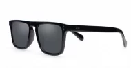 The Otis small retro flat-top UV400 sunglasses unisex in three colours with super dark lenses