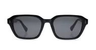 The Bobby unisex retro rectangle UV400 sunglasses with silver accents in three colours