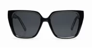 The Iconic Black soft cat-eye UV400 sunglasses for women with dark grey lense