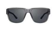 iPOP Cole flat top polarised sunnies in matte black with super dark lenses