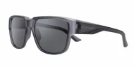 iPOP Cole flat top polarised sunnies in matte black with super dark lenses