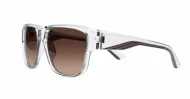 iPOP Cole flat top polarised sunnies in matte black with super dark lenses